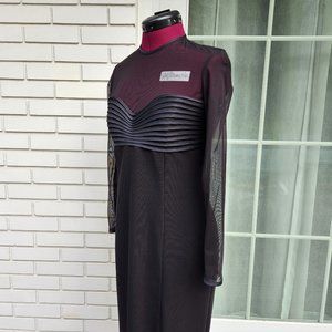 JS Collections Long Black Column Evening Gown, Size 8 fits smaller like 4 - 6